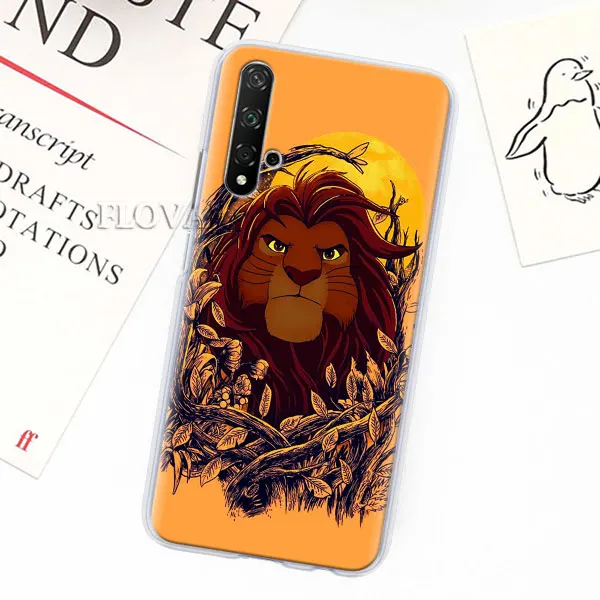 006 Чехлы для телефонов Lion King Simba для huawei Y5 Y6 Y7 Y9 Honor 20 Lite 8X 9X Pro View 20 жесткий чехол - Цвет: 006