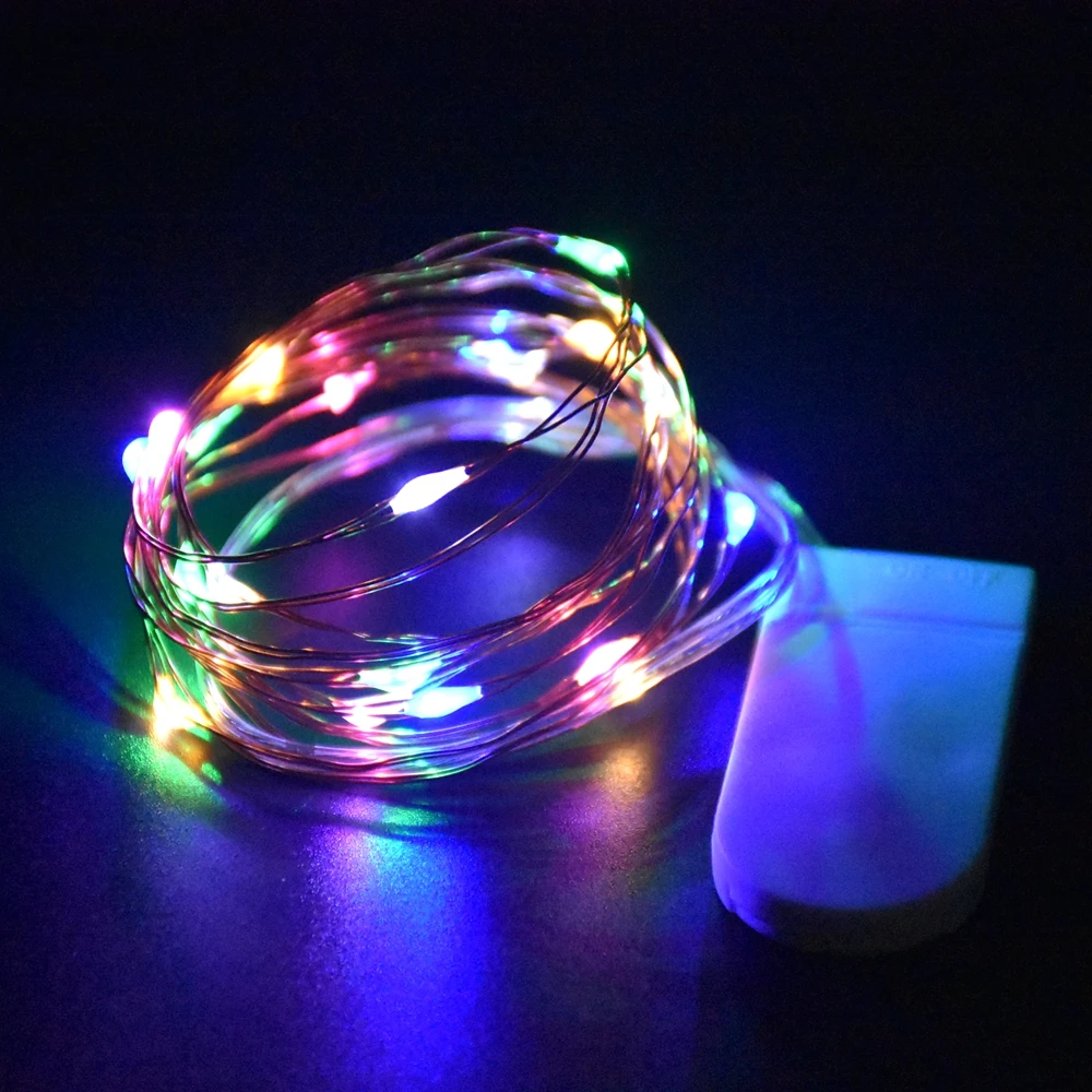 Tanie Lampki Garland dekoracyjna LED łańcuch świetlny na baterie dekoracja ślubna