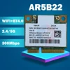 Atheros AzureWave AR9462 AR5B22 WB222 мини PCIe 300 Мбит/с + Bluetooth4.0 WLAN Wifi беспроводная карта ► Фото 1/2