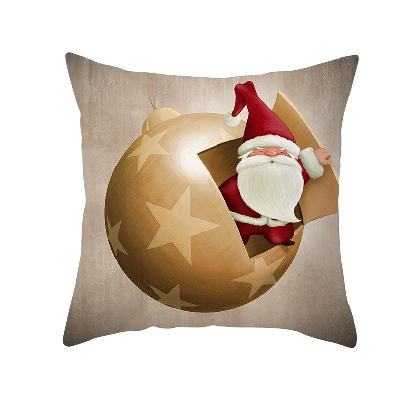 Fuwatacchi украшения для рождественской елки Чехлы для подушек Снеговик Санта-Клауса подушка в форме Санта-Клауса чехол для дивана домашнее украшение наволочки - Цвет: PC12146
