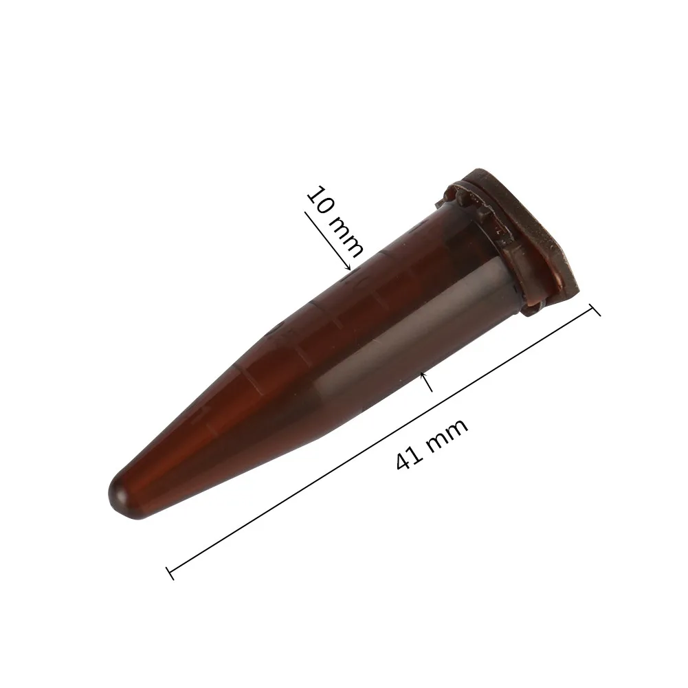 Plastic Test Tubes Centrifugal 1.5ml Snap Cap Cone Bottom 100Pcs