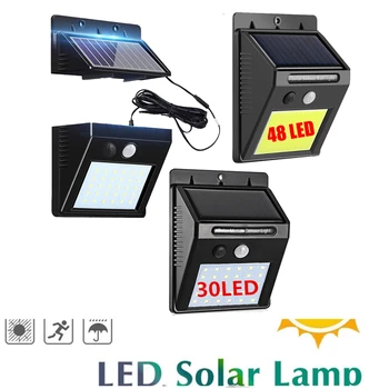 

48/30 led Solar Power Human Body Motion Sensor Garden Light Control Security Lamp Outdoor LED Solar Light Waterproof IP65 integ