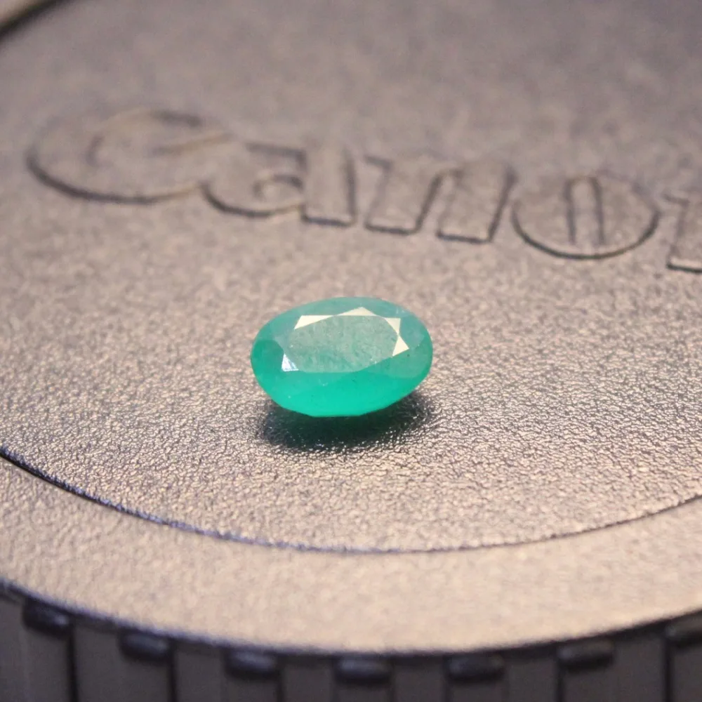 4mm*6mm Natural I Grade Emerald Loose Gemstone 0.4ct Real Zambia Emerald Gemstone for Jewelry DIY