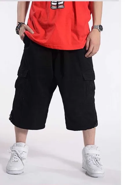 Pantaloncini Cargo Uomo Taglie Forti - Vita Elastica Con 8 Tasche, Cotone Comfort - Da S A 5XL