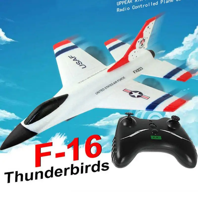 F16 2 4 GThunderbirds EPP Дистанционное Управление RC планер самолет 80 м 360 ° выворот