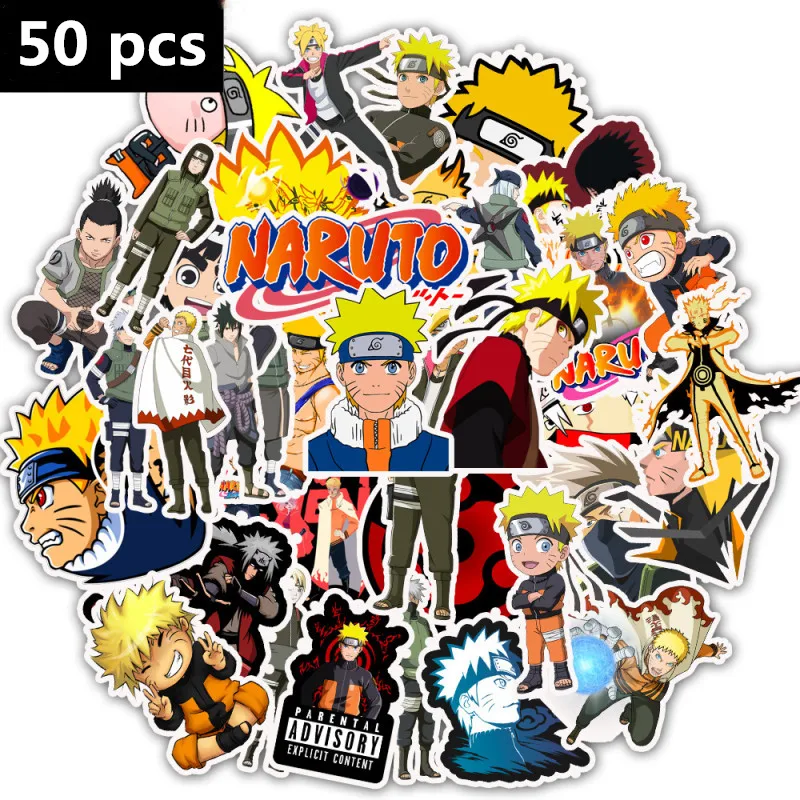 Стикеры Naruto Pack аниме классный скрапбук чемодан скейтборд ноутбук мотогонок водонепроницаемый граффити стикеры игрушки для детей