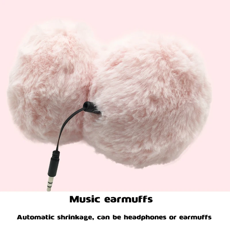 Kids Headphones Cute Cartoon Headset For Phone MP3 Tablet Plush Headsets Warm Music Earphone for Kid Adult 3 5mm Wired Headphone