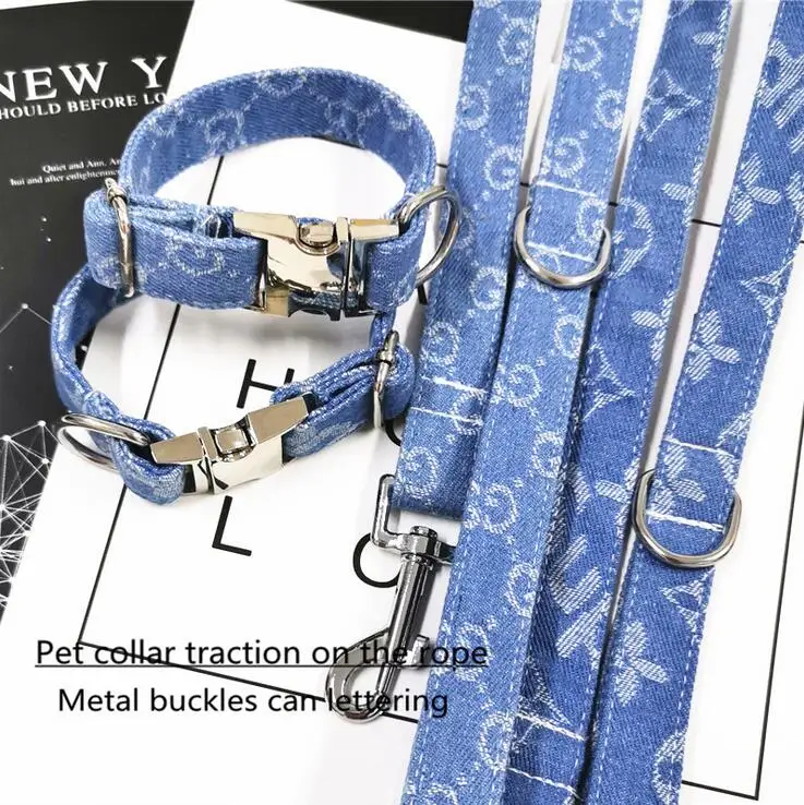 

Pet Cat Dog Safety Traction Pet Leash Small Dog ID Tag Collar Leash Set High Quality Printing Leash Star Product Dog Accessory