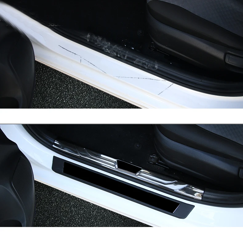 Lsrtw2017 металлические края машинной двери накладки на пороги планки для Kia Rio X Line Kx крест K2 Рио аксессуары для интерьера