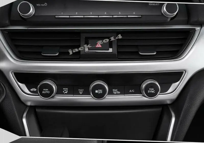 ABS хром внутренний стиль приборной панели Декоративная полоса подходит для Honda Accord 10th