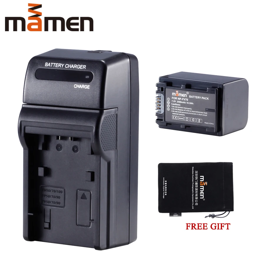 Аккумуляторная батарея Mamen NP FV70 NPFV70 + одиночное зарядное устройство для Sony HDR CX230