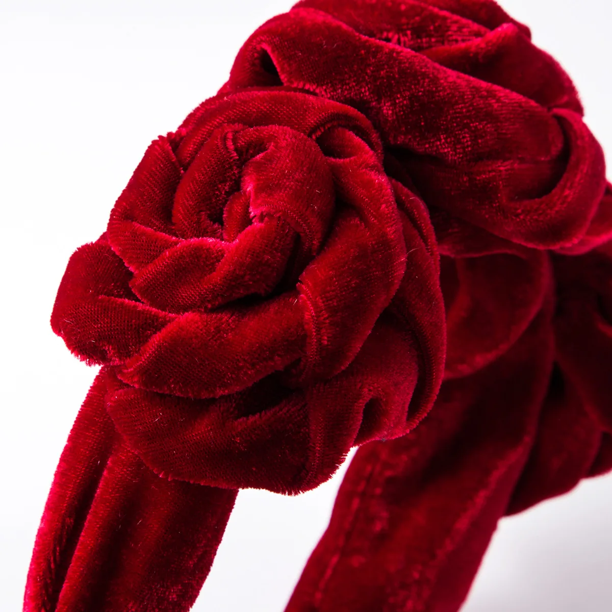 Women Hair Accessory Boho Big Flower Velvet Headband hair accessory jewelry accessories