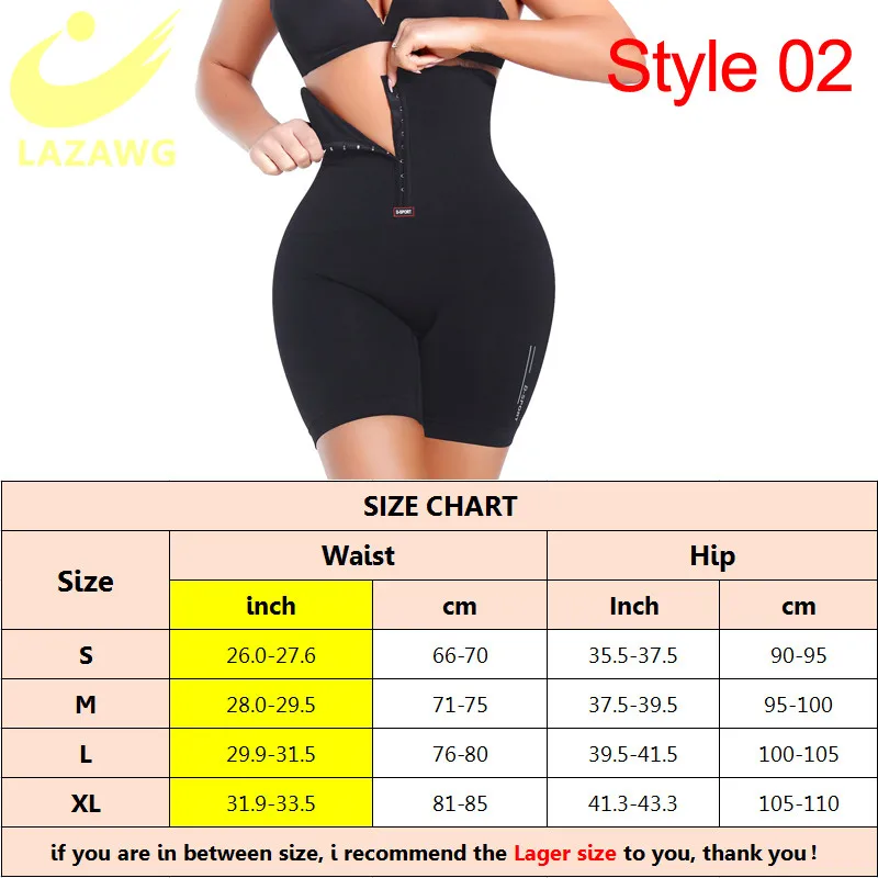 LAZAWG Butt Lifter Body Shaper Shorts for Women Belly Tummy Control Thigh Slimmer Hook Waist Trainer Lingerie Shapewear Panties best shapewear for tummy and waist Shapewear