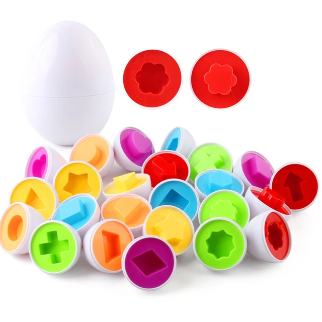 Montessori Learning Education Math Toys Smart Eggs 3D Puzzle Game For Children Popular Happy Jigsaw Mixed Shape Tools 3