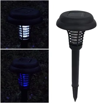 

Solar Powered Outdoor Yard Garden Lawn Light Waterproof Anti-Mosquito Insect Pest Bug Zapper Killer Trapping LED Lamp Москитная