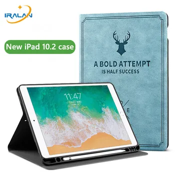 

PU Leather Case for iPad 10.2 2019 7th Generation Slim Magnetic Stand Smart Tablet Cover for iPad 10.2 Case With Pencil Holder
