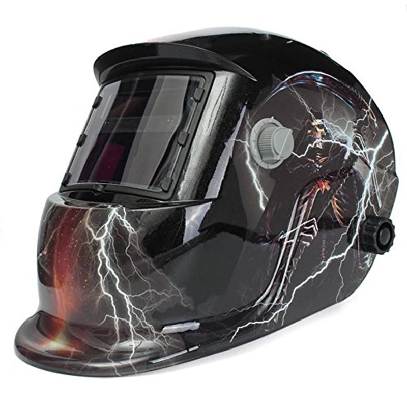 

lightning skull Solar powered automatic welding mask