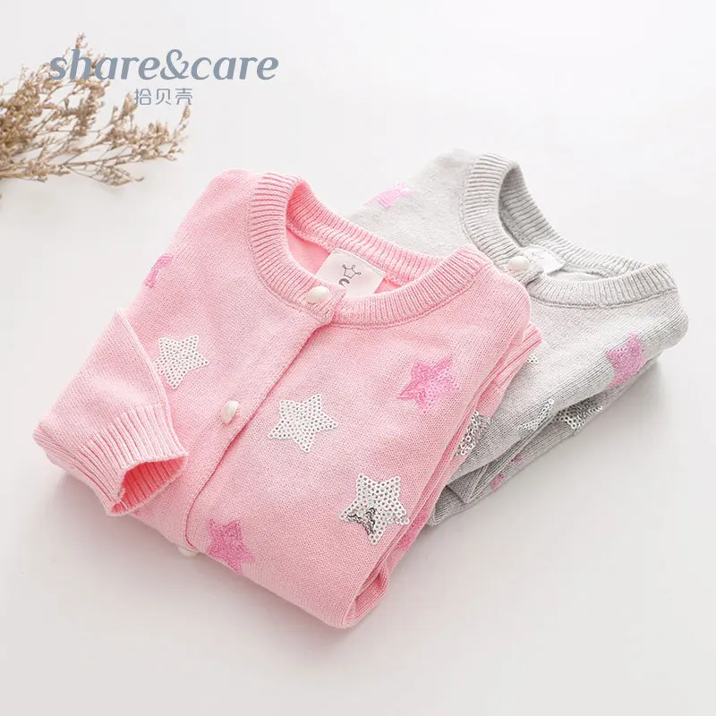 

Sweater Cardigan 2019 Spring And Autumn Casual Korean-style Baby New Style Jacket CHILDREN'S Sweater Fashion