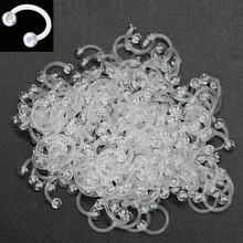 5/10/20 штук Оптовые лоты Нос Кольца пирсинг ювелирные изделия подкова кольца для пирсинга перегородки носа, украшение для пирсинга губ уха, биофлекс, кольца