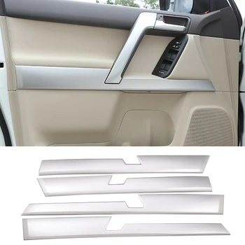

Car Inner Interior Silver Door Panel Trim Cover fit for Toyota Land Cruiser Prado FJ150 150 2010-2013 2014 2015 2016 2017 2018