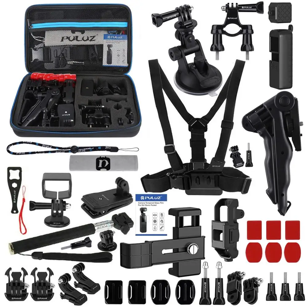  PULUZ 43 in 1 For DJI Osmo Pocket Handheld Accessories Total Ultimate Combo Kits EVA Storage Bag Ca