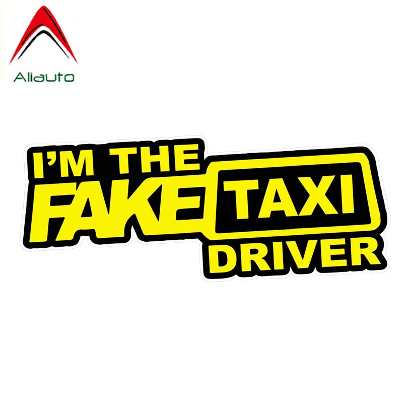Забавные автомобильные наклейки Aliauto Я искусственное такси наклейка из ПВХ