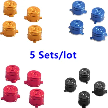 

5 Pack Bullet Buttons Aluminum Custom Metal ABXY Standard Button Spare Part For Playstation 4 PS4 DualShock 4 Replace Decoration