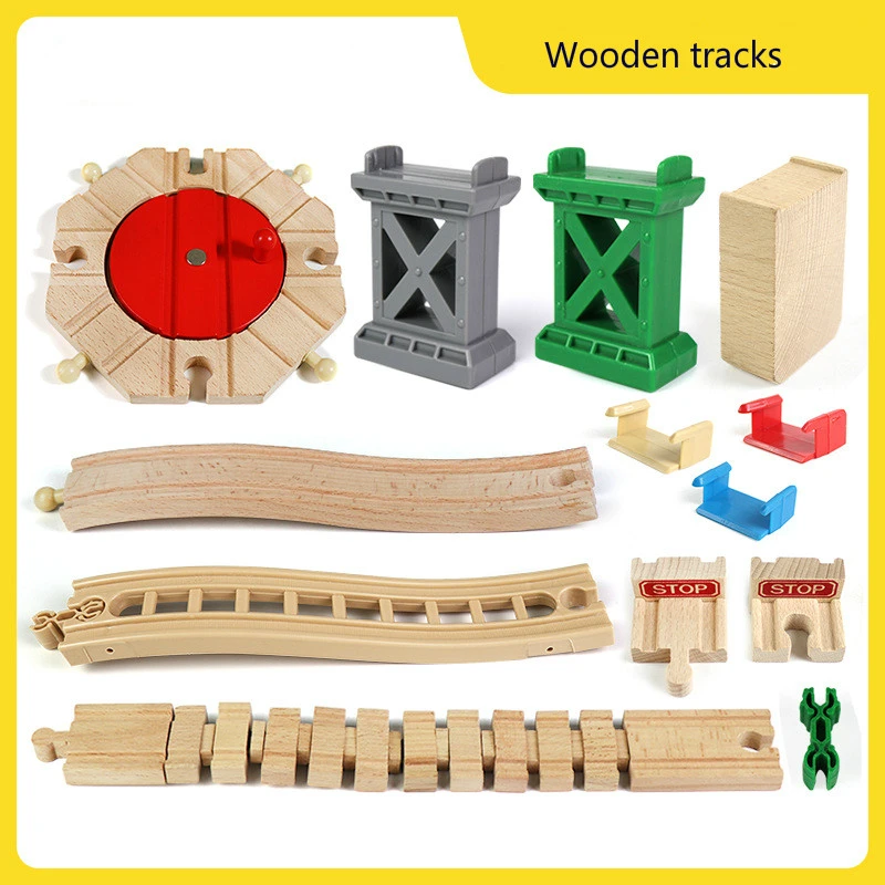 wooden train parts