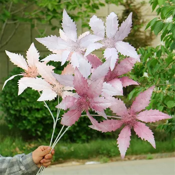 

Fake Morandi Pineapple Flower (3 heads/piece) 28.35" Length Simulation Bromeliads for Wedding Home Decorative Artificial Flowers