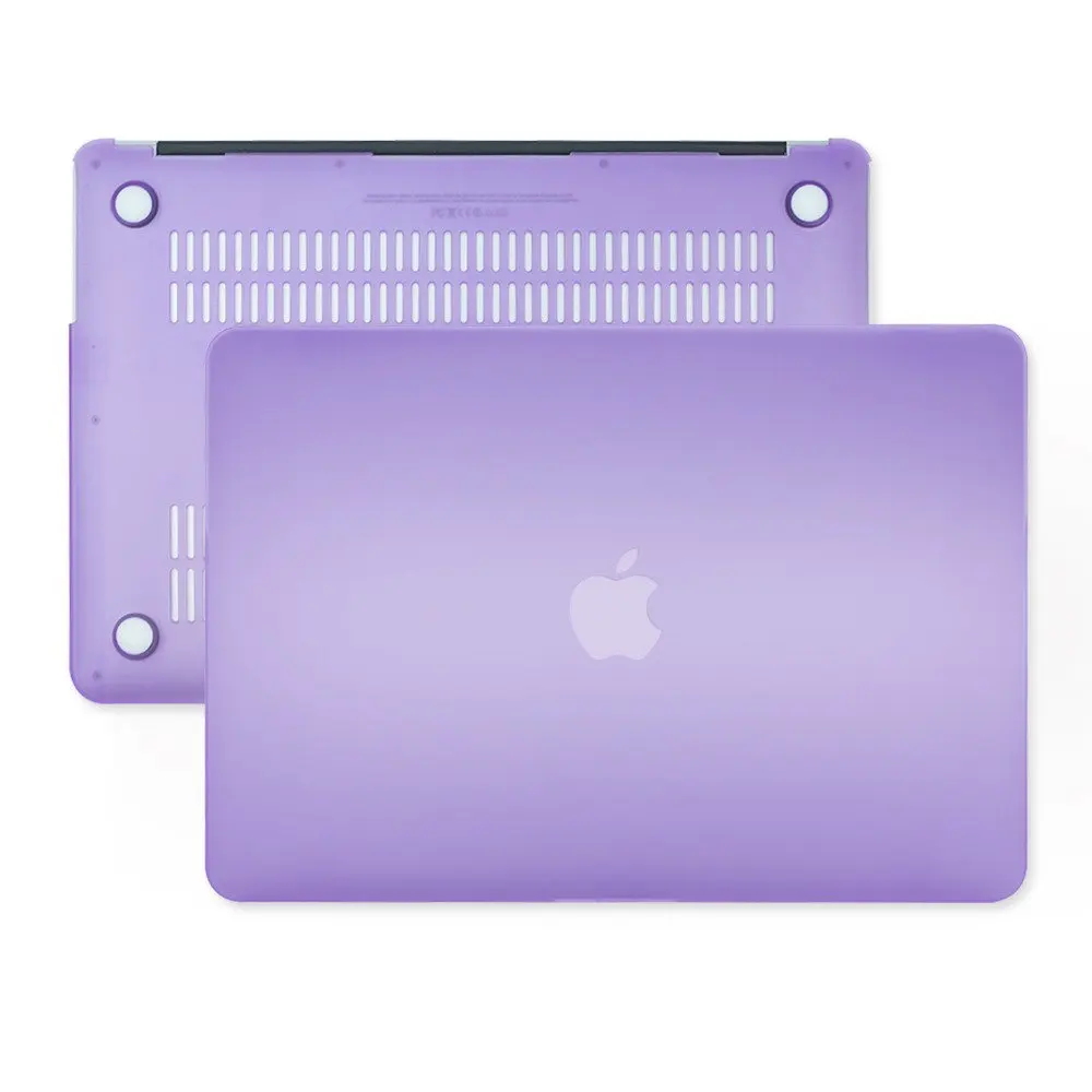 Light Purple Матовая твердая прорезиненная чехол в виде ракушки+ крышка клавиатуры только для Apple MacBook Pro 1" Модель: A1286 с dvd-приводом выпуск 2012 2011 2010 - Цвет: Light Purple
