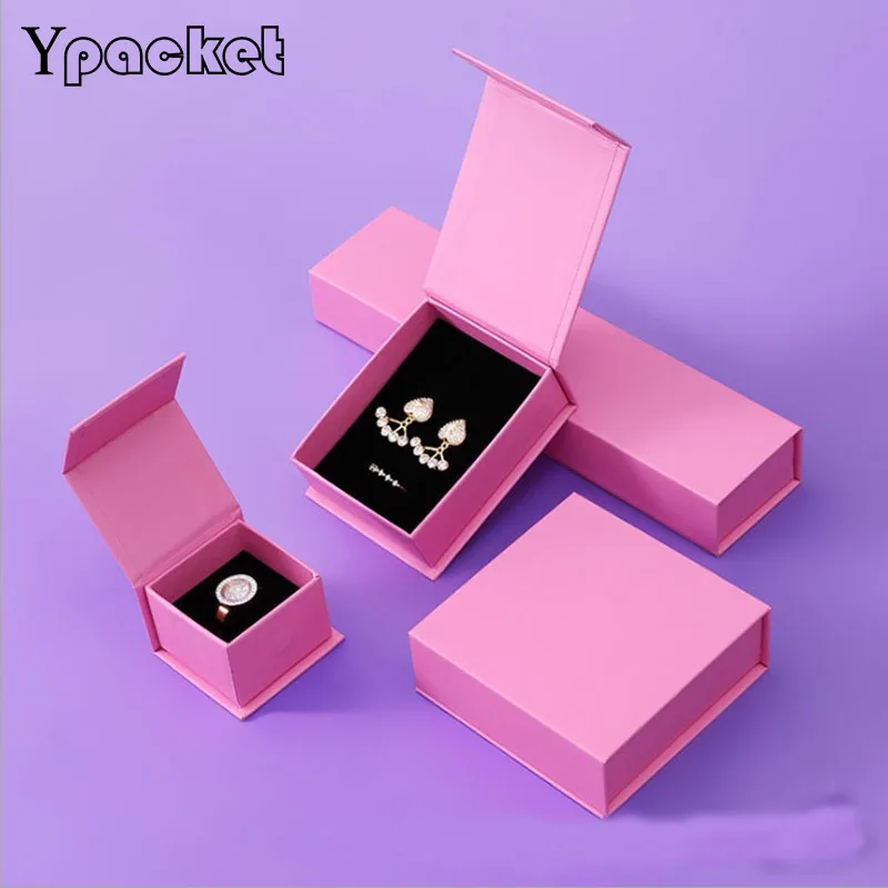 pink-gift-boxes-square-jewelry-organizer-shape-box-engagement-ring-for-earrings-necklace-bracelet-display-magnetic-paper-boxes