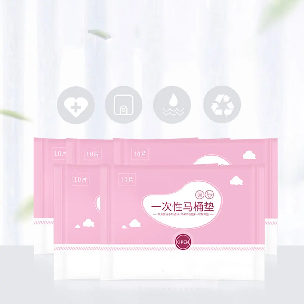 

Pocket Size Waterproof Healthy Convenient Travel Disposable Paper Toilet Seat Covers Avoiding dirty Toilet Seats