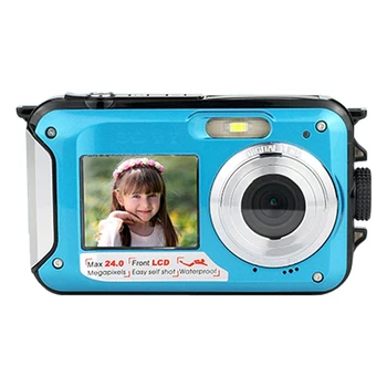 

Digital Camera 24MP Dual-Sn Waterproof HD Digital Camera Outdoor 16X Zoom Camera