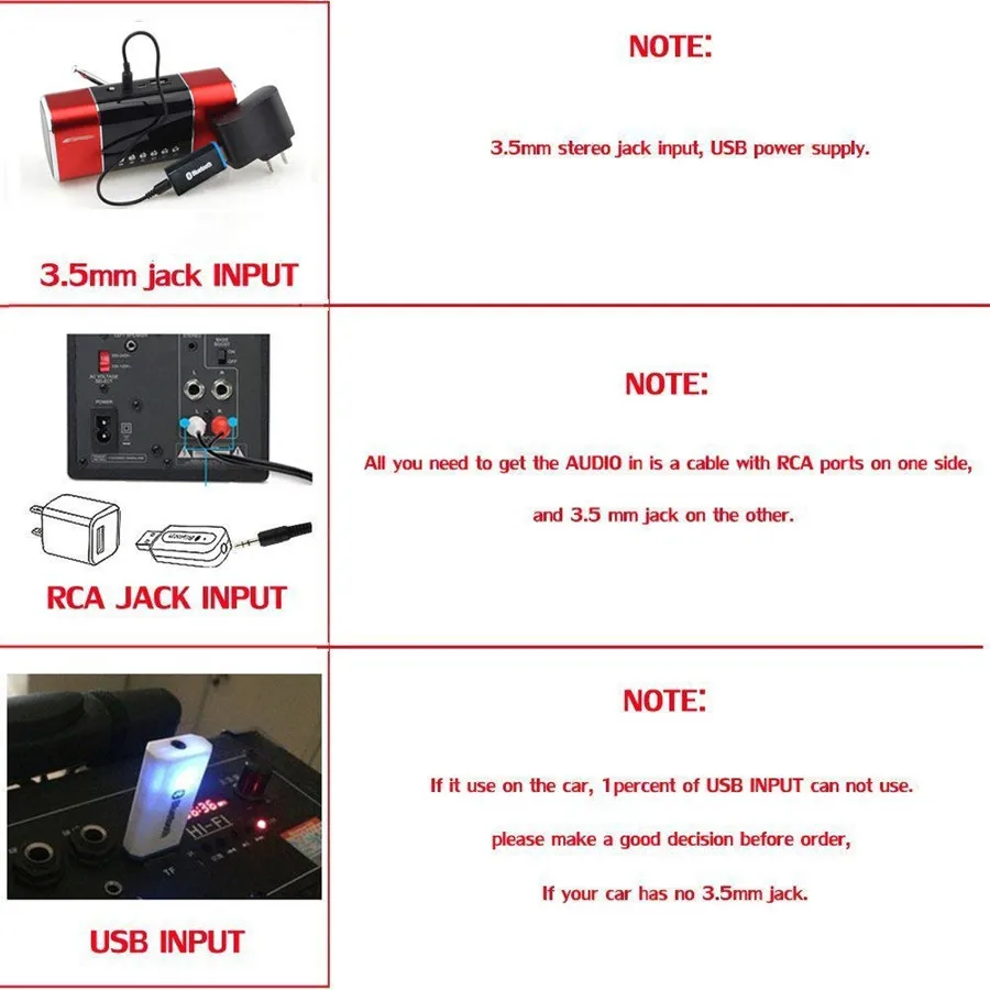 AUX USB Bluetooth 5,0 аудио приемник Громкая связь вызов EDR ключ 3,5 мм разъем RCA Hi-Fi стерео беспроводной адаптер для автомобиля домашние колонки