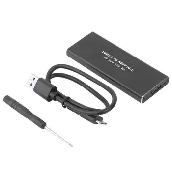 

M.2 NGFF to USB3.0 3.1 Adapter External Hard Drive Enclosure Support UASP Protocol HDD SSD Case for Windows xp Hard Disk Case