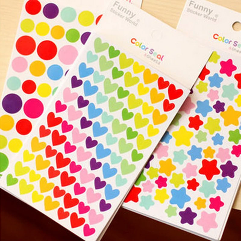 Новые многоцветные канцелярские наклейки DIY Kawaii наклейки для украшения Дневник Блокнот наклейки для планировщика альбом Скрапбукинг
