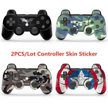 

2PCS/LOT For PS3&For PS3 SLIM 2PC CONTROLLERS JOYSTICK Decal popular design for camo Skin Sticker Cover