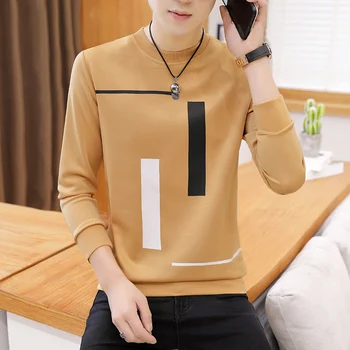 

Fall 2019 men long sleeve fleece sets render round collar fleece teenagers cultivate one's morality