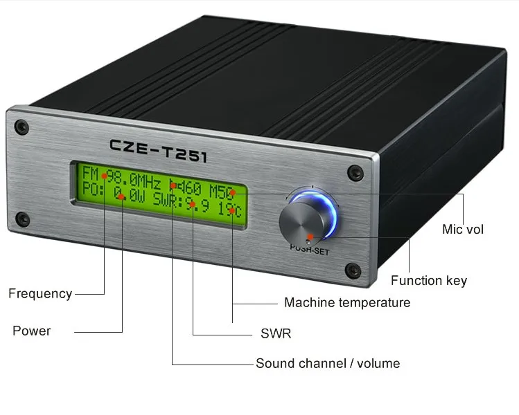 25 Watt 25W Professional Radio Station FM Transmitter |