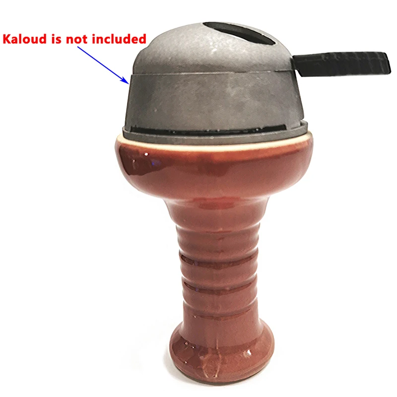 Ceramic Red Hookah Bowl Funuel Single Hole Shisha Holder 1 Outlet Flavor Top Head Chisha Cup Flavour Pot Smoking Narguile Keeper