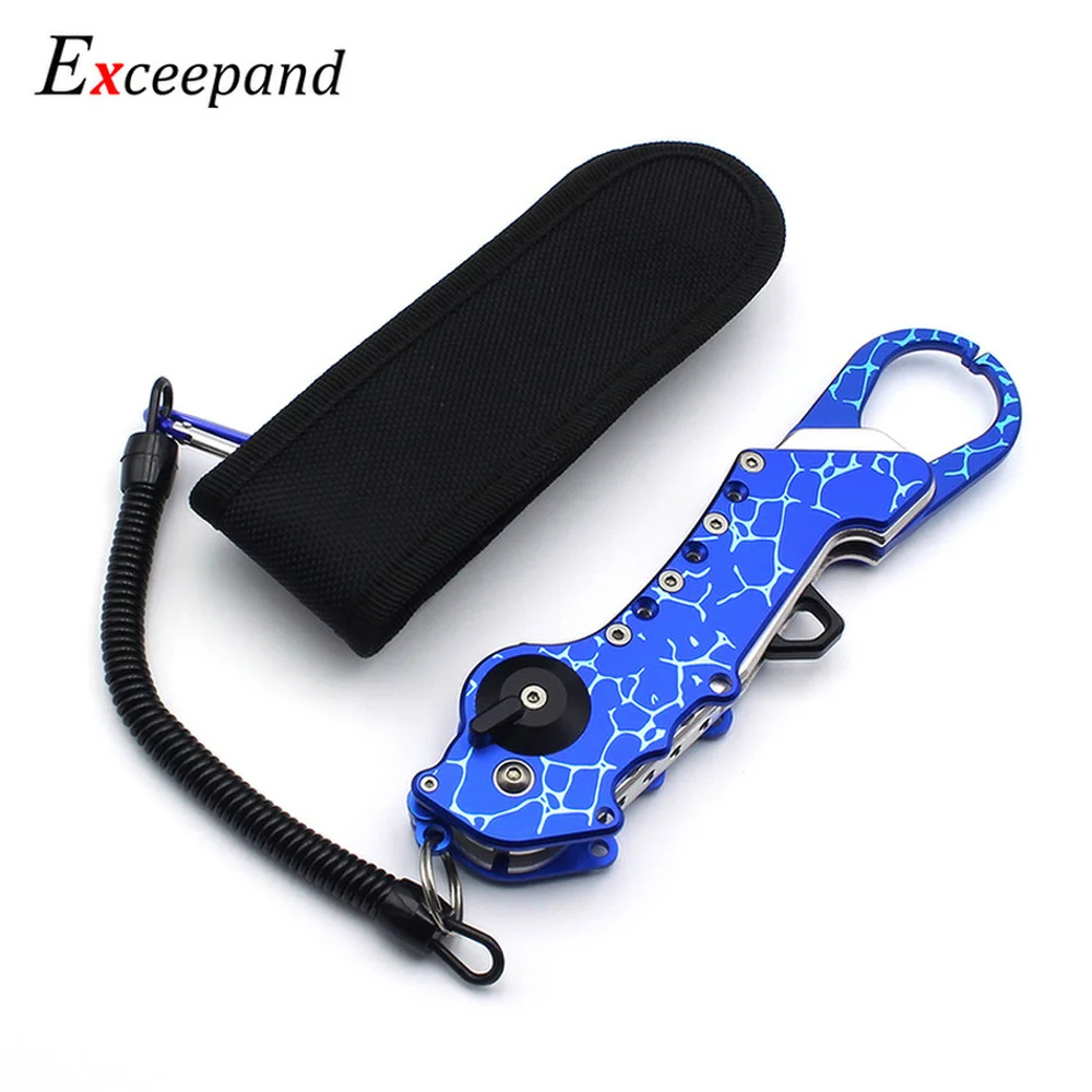 

Exceepand Stainless Steel Fishing Lip Gripper Fishing Pliers Aluminium Alloy Fish Lip Grip Fish Controler Fishing Grabber