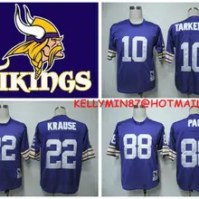 Stitiched, Minnesota s, Paul Krause, Fran Tarkenton, Alan Page, Throwback Jersey