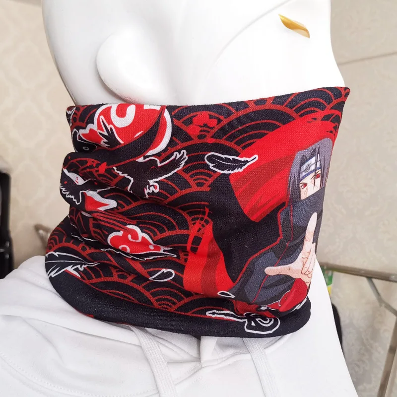 Наруто Uzumaki Uchiha Саске Итачи Акацуки Шаринган шейный утеплитель глушитель шарф Косплей Костюм Опора теплый зимний подарок