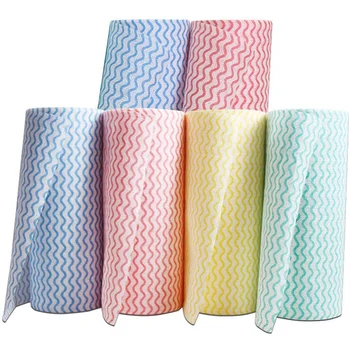

Disposable Dish Cloths Cleaning Towel Kitchen Rag Multi-Functional Household Cleaner Dry/Wet Oil Wash Cloth No Paper Towel (6 Ro