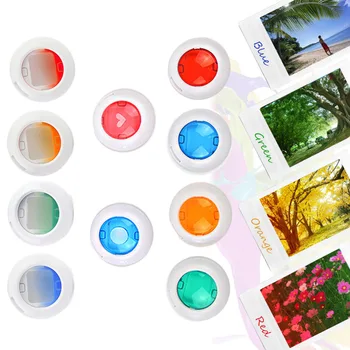 

SUNNYLIFE 10PCS Colorful Close Up Lens Filter Set for Fujifilm Instax Mini 8 8+ 9 7s kt Instant Film Polaroid Camera Accessories