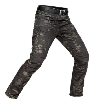 

New Mens Tactical Pants Outdoor Multiple Pocket Elasticity Military Urban Commuter Tacitcal Trousers Men Slim Fat Cargo Pant 3XL