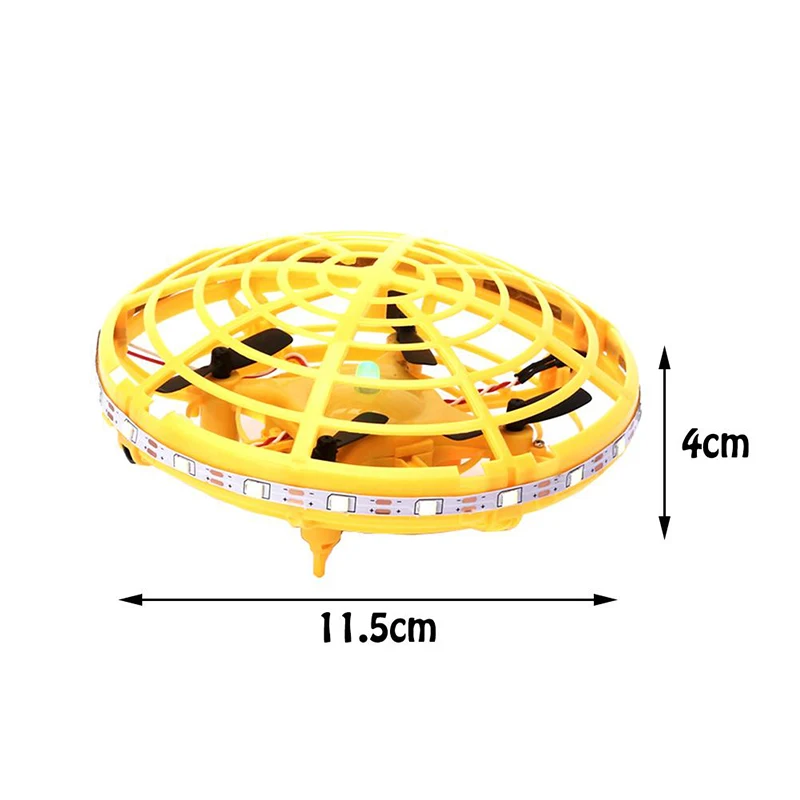 Мини UFO Дрон игрушки Инфракрасный зондирование управление интерактивный самолет жесты индукции управления led высота удержания Квадрокоптер для детей