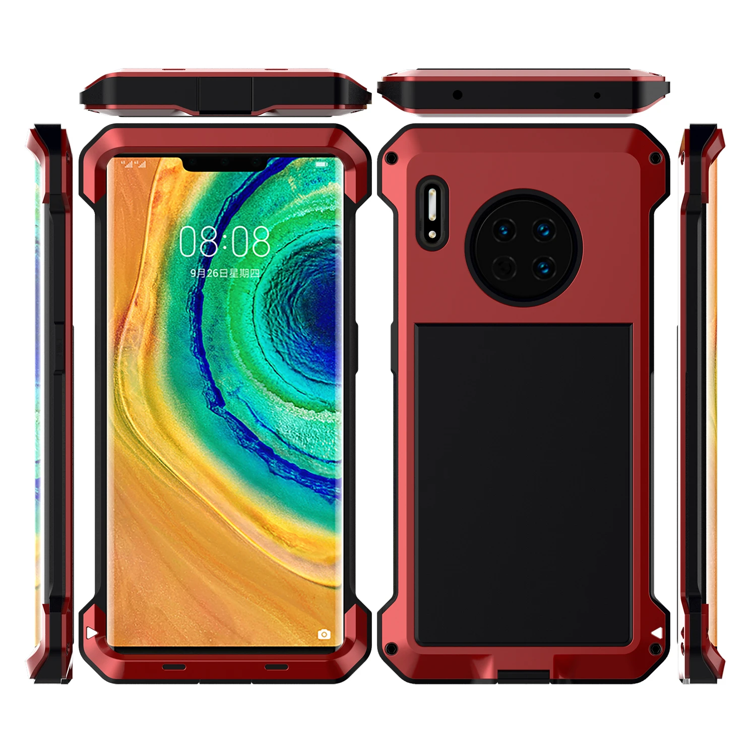 For Huawei Mate 30 Pro 5g Mate 20 Pro Armor Cover Case Aluminum Metal Back Cover For Huawe P30 Pro Heavy Protection Back Cover Phone Case Covers Aliexpress