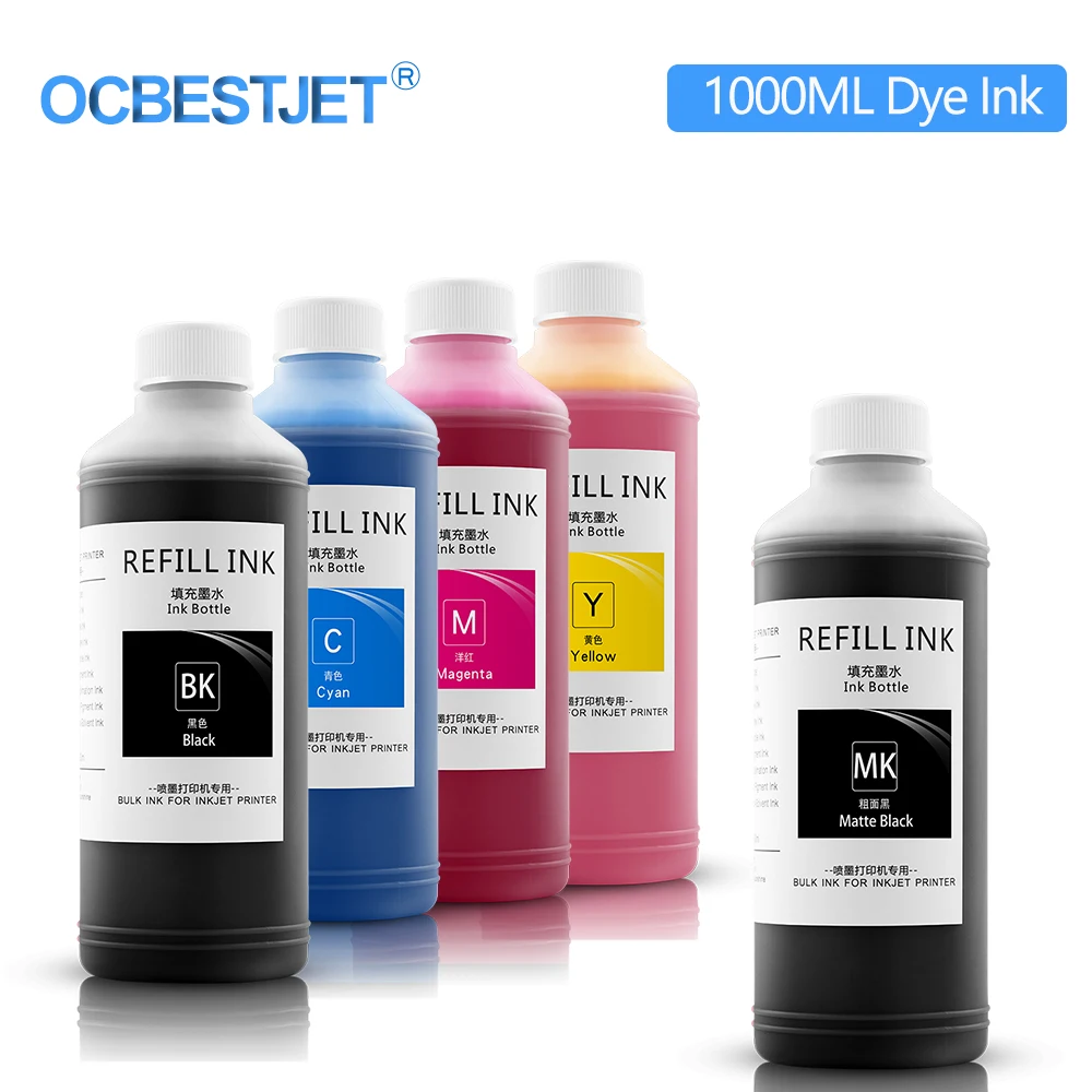Dye Ink Kit Ink Refill Kit Dye Ink Refill Inkjet Printer Ink Ink Cartridge Refill Kit Ink Refill 1000ML Dye Ink For Canon PFI 120 320 307 707 Refill For TM-200 TM200 TM-205 TM-300 TM-305 TM300 iPF 830 840 850 Printer