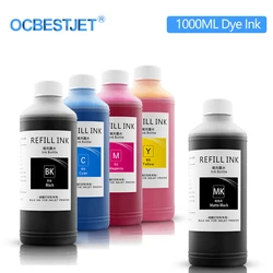 5 couleur 1000ML D'encre De Colorant Pour Canon PFI 120 320 307 707 Recharge Pour TM 200 TM200 TM 205 TM 300 TM 305 TM300 iPF 830 840 850 Imprimante 
